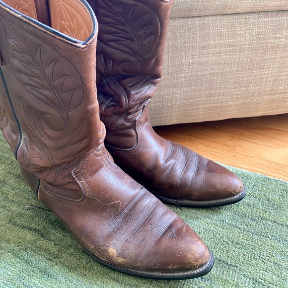 Red Wing Pecos 9801-1 Brown Western Stitched Workwear Boots 11 B Made in USA - Picture 3 of 6
